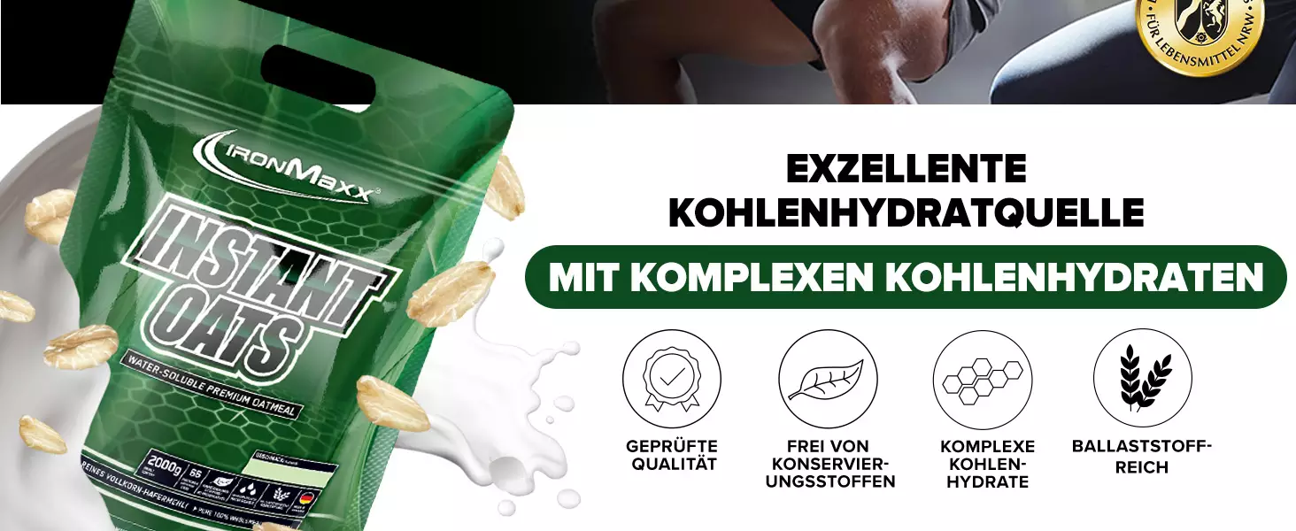 Instant Oats fehérje 2000g - IronMaxx®