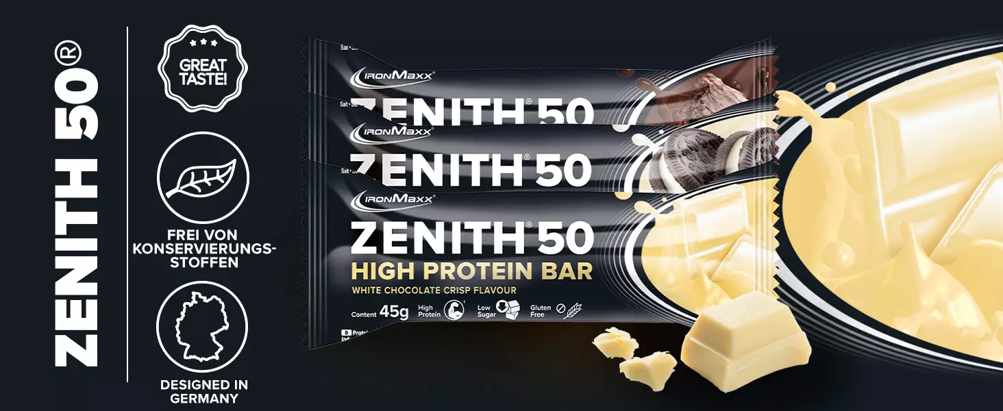 Zenith® 50 High protein bar 45g IronMaxx®