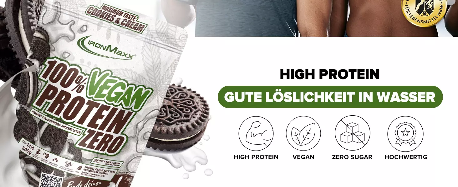 100% Vegan Protein Zero - 500g IronMaxx®