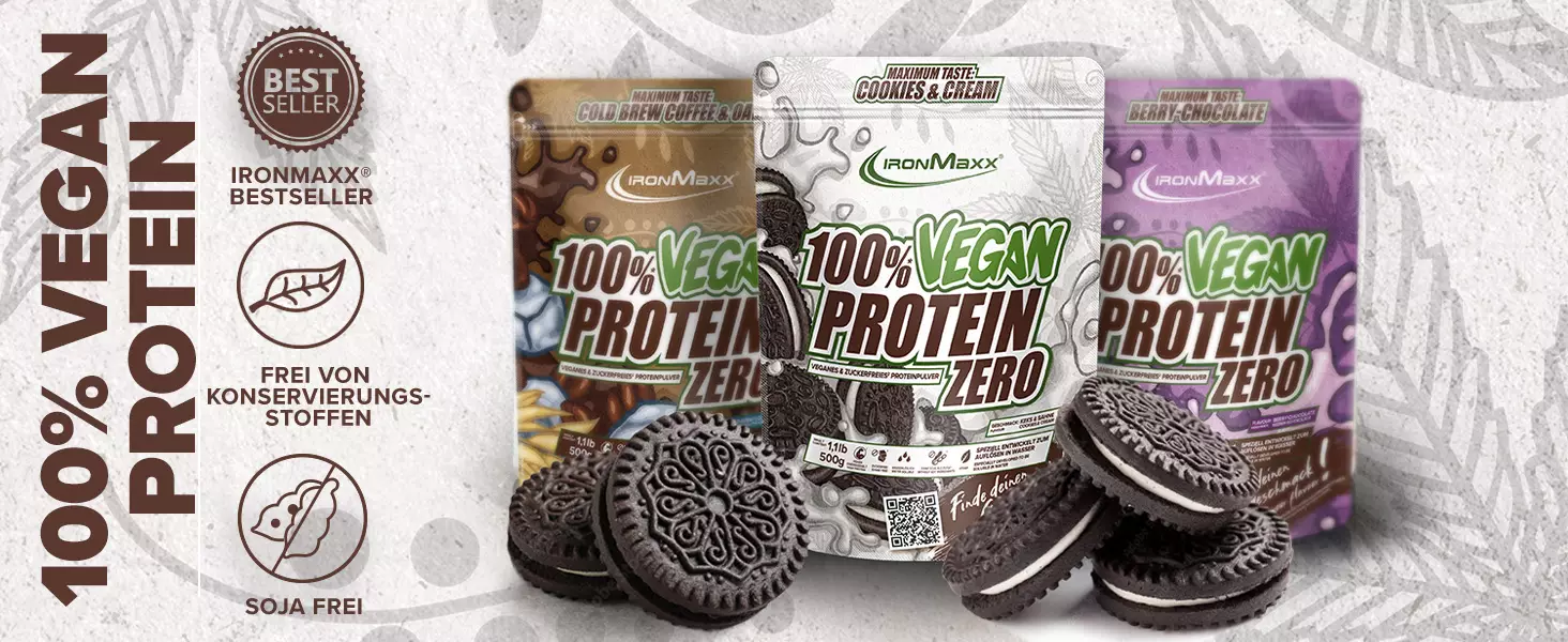 100% Vegan Protein Zero - 500g IronMaxx®