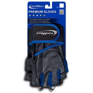 Fitness kesztyű csuklószorítós Premium Gloves - IronMaxx®