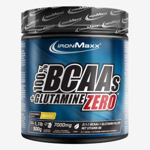 100% BCAAs + Glutamine Pulver Zero 500g - IronMaxx®
