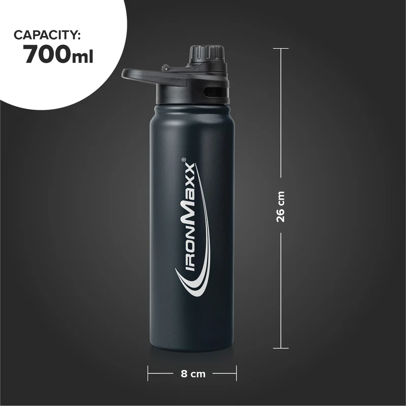 Hot & Cold Bottle- Meleg és hideg italokhoz Palack 800ml - IronMaxx® - Image 4