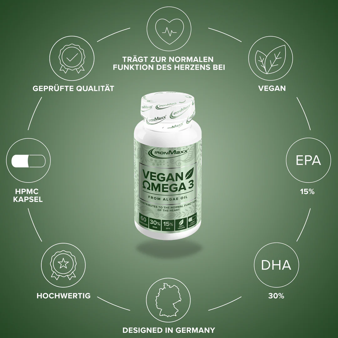 Vegán Omega 3 60 kapszula IronMaxx® - Image 5