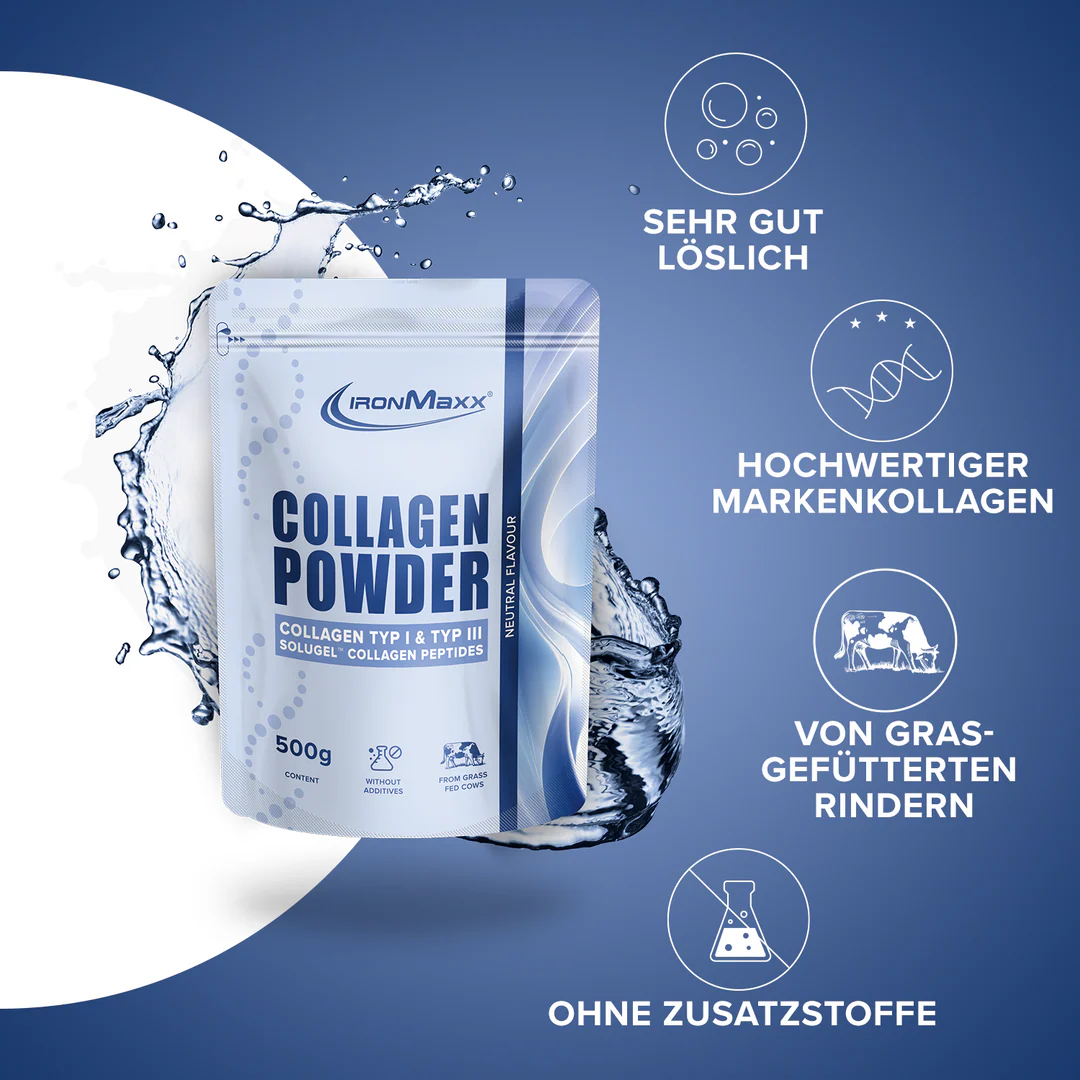 Collagen Powder 500 g IronMaxx® - Image 2