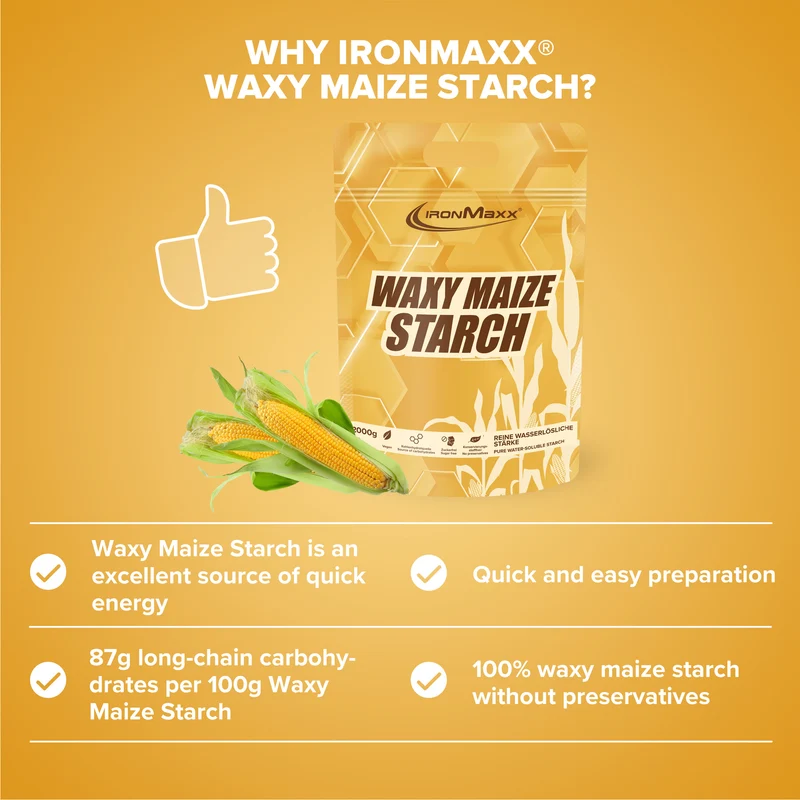 Waxy Maize Starch 2000g - IronMaxx® - Image 3
