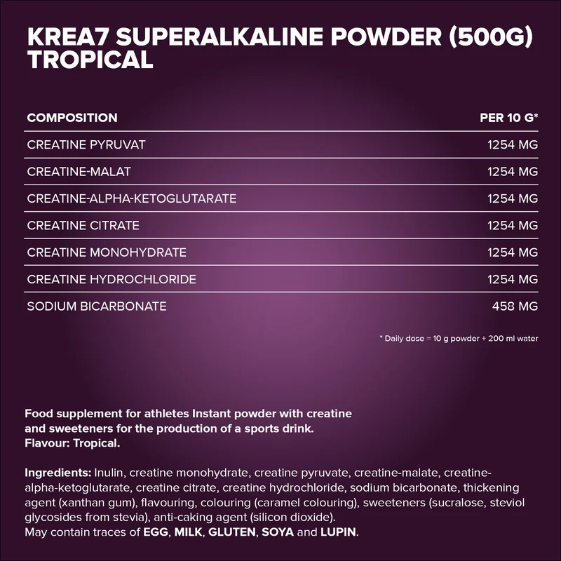 Krea7 Superalkaline powder 500g IronMaxx® - Image 4
