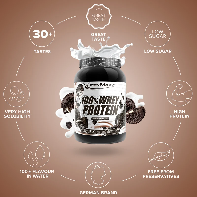 100% Whey Protein 900g doboz - IronMaxx® - Image 5