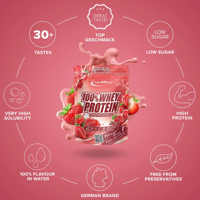 100% Whey Protein 500g zacskós - IronMaxx® - Image 5