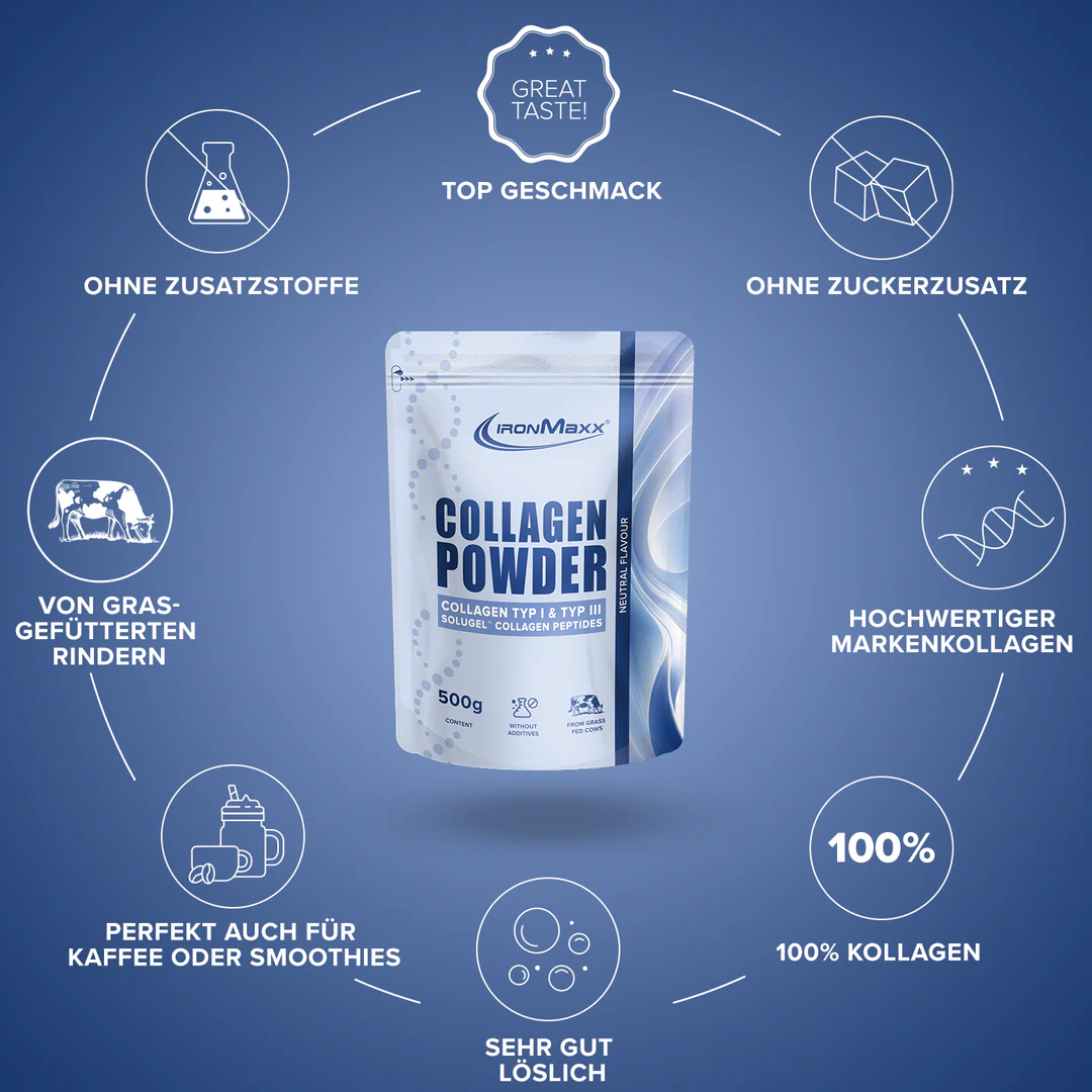 Collagen Powder 500 g IronMaxx® - Image 5