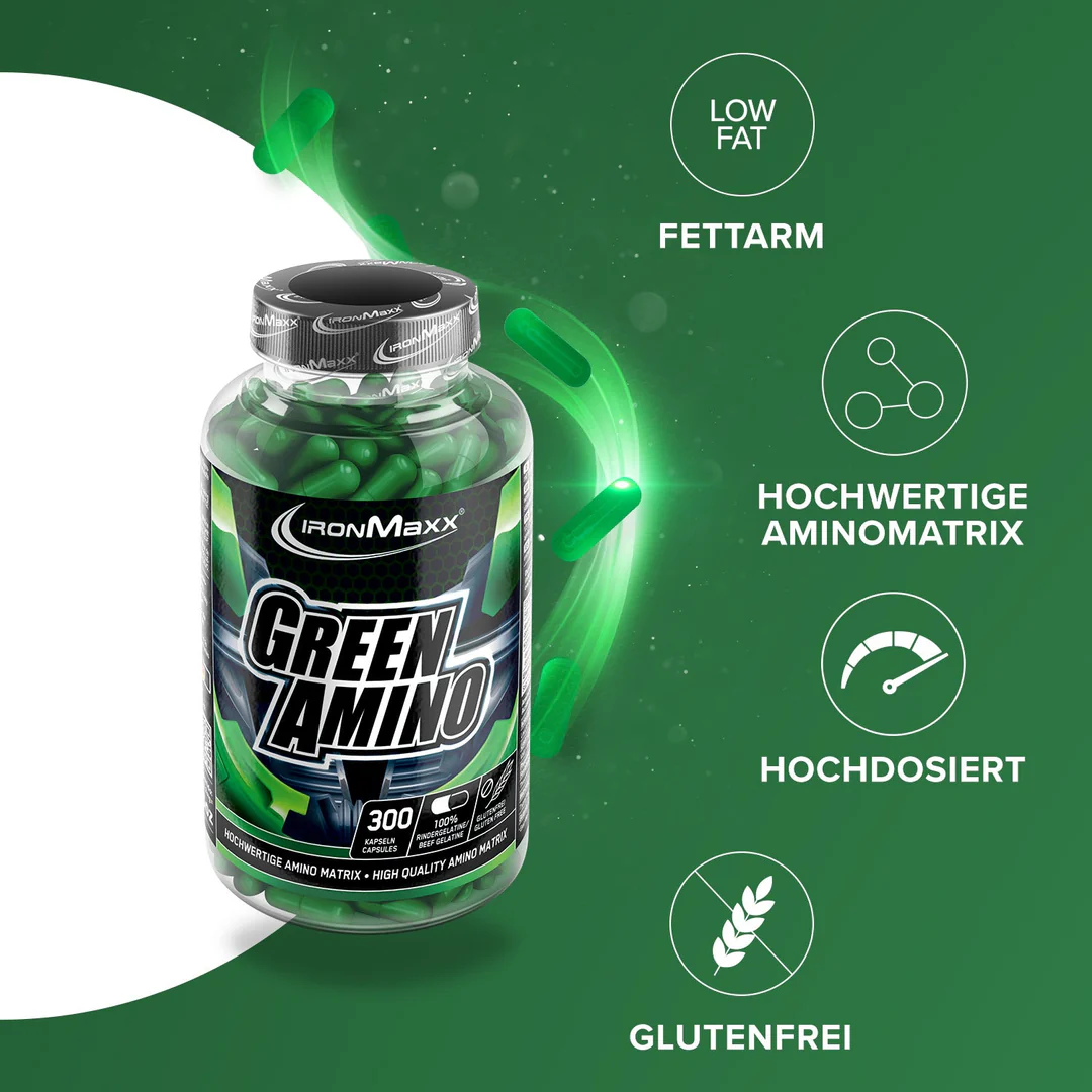 Green Amino kapszula IronMaxx® - Image 2