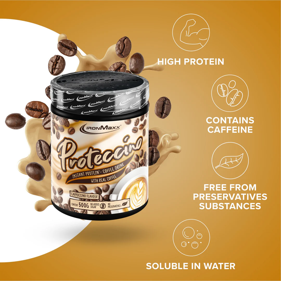 Proteccino 500g – IronMaxx® Instant Tejeskávé - Image 2