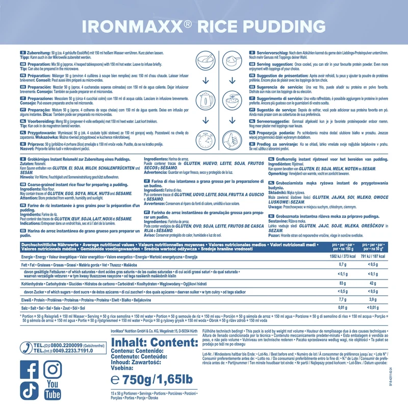 Instant Rice Pudding - IronMaxx® - Image 4