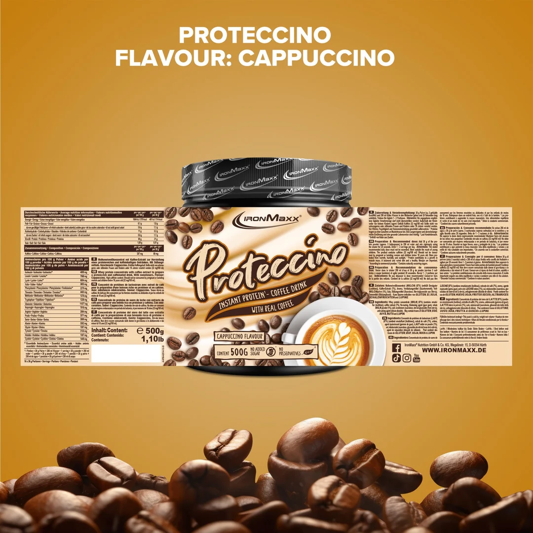 Proteccino 500g – IronMaxx® Instant Tejeskávé - Image 4