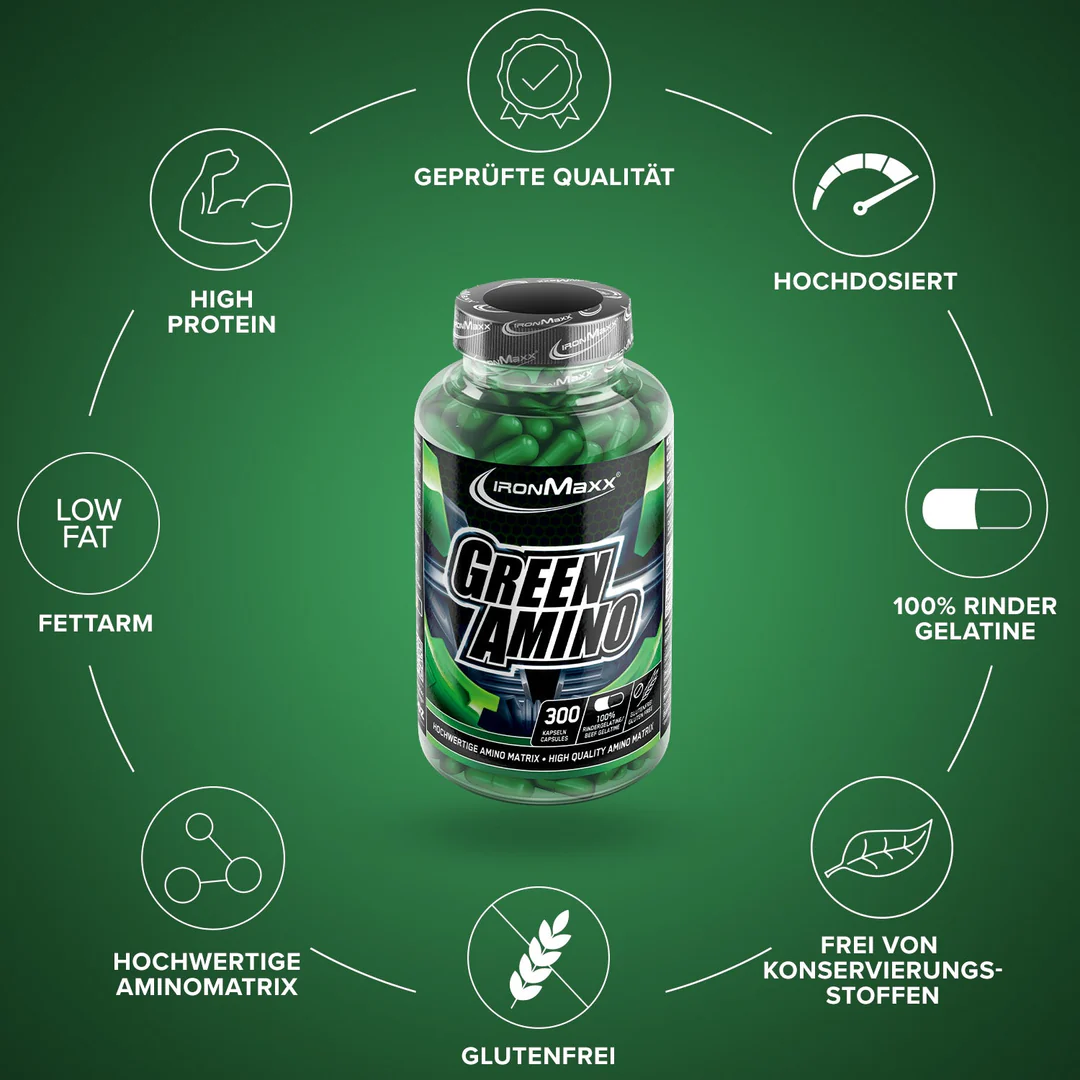 Green Amino kapszula IronMaxx® - Image 5