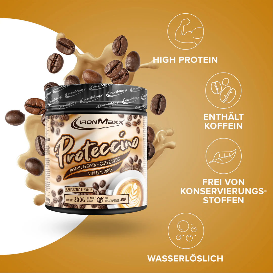 Proteccino 300g – IronMaxx® Instant Tejeskávé - Image 2
