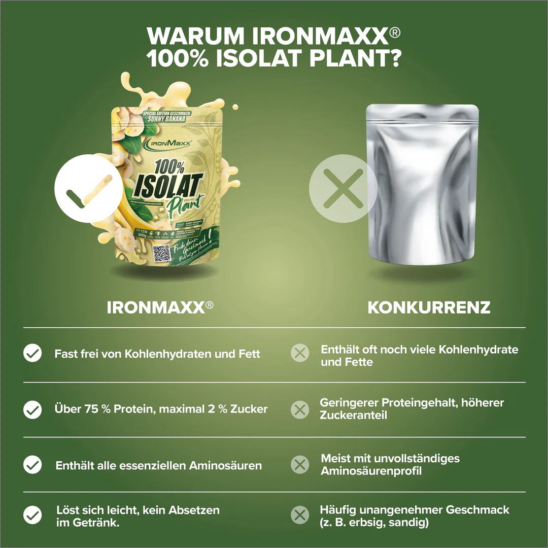 100% Isolat Plant (500g) - IronMaxx® - Image 3