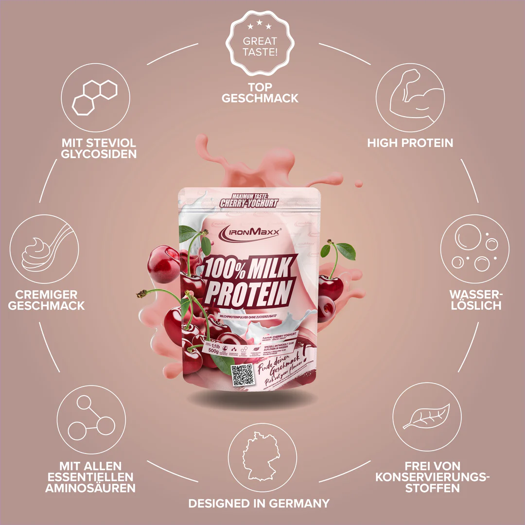 100% Milk-Protein (500 g) – IronMaxx® - Image 5