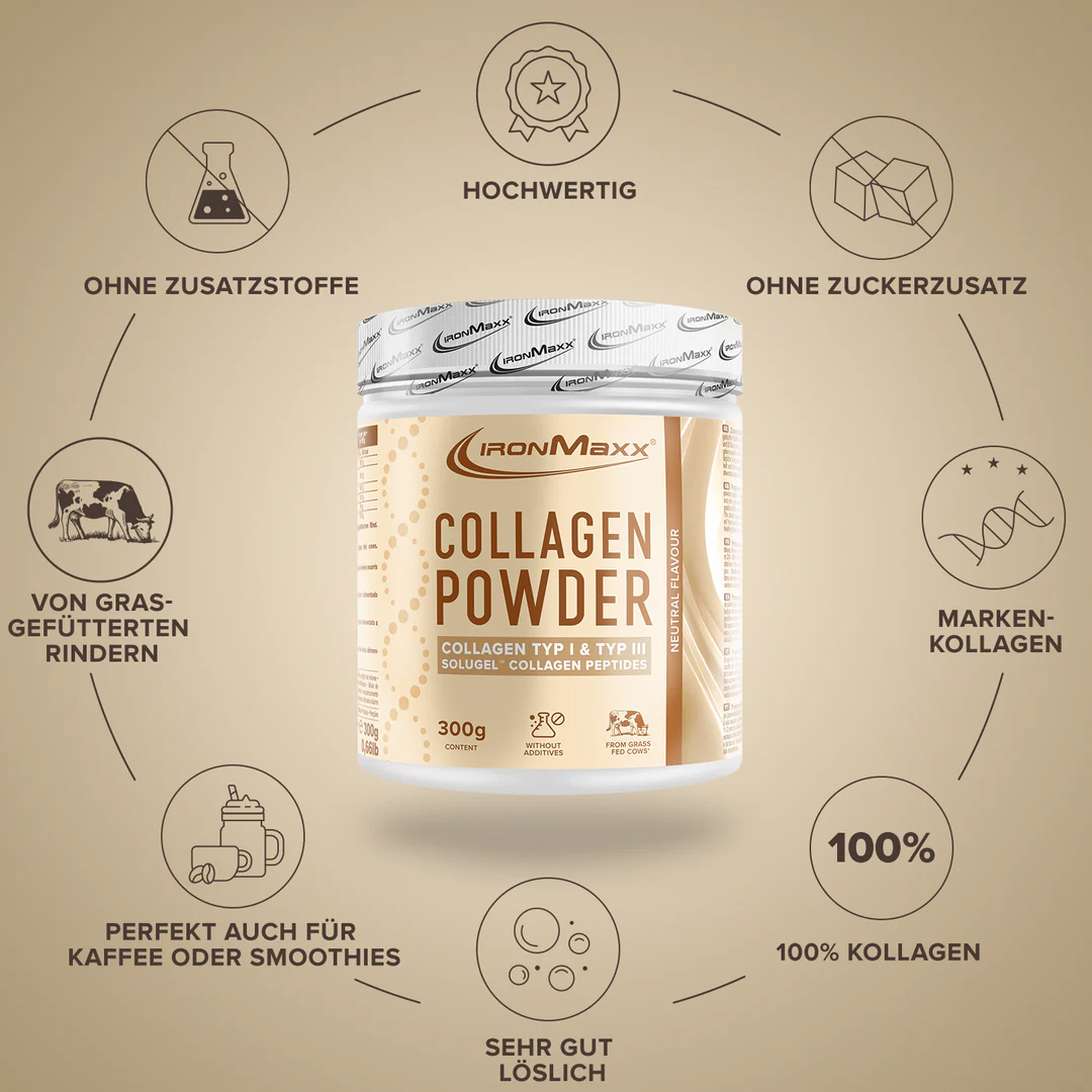 Collagen Powder 300 g - IronMaxx® - Image 5