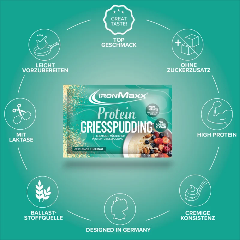 Protein Breakfast Griesspudding – Tejbegríz 60 g – IronMaxx® - Image 5